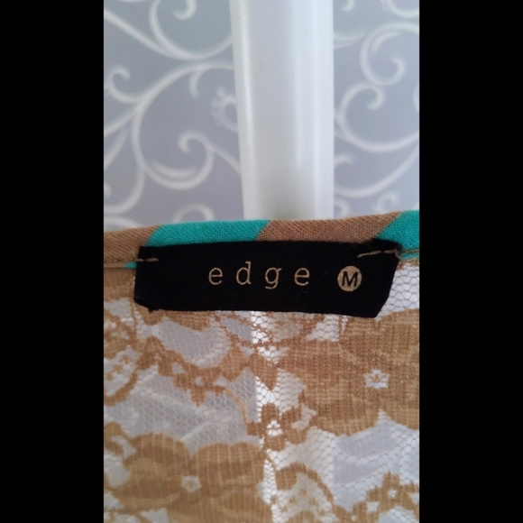 Edge Green & Tan Striped Sundress Medium - Picture 6 of 6